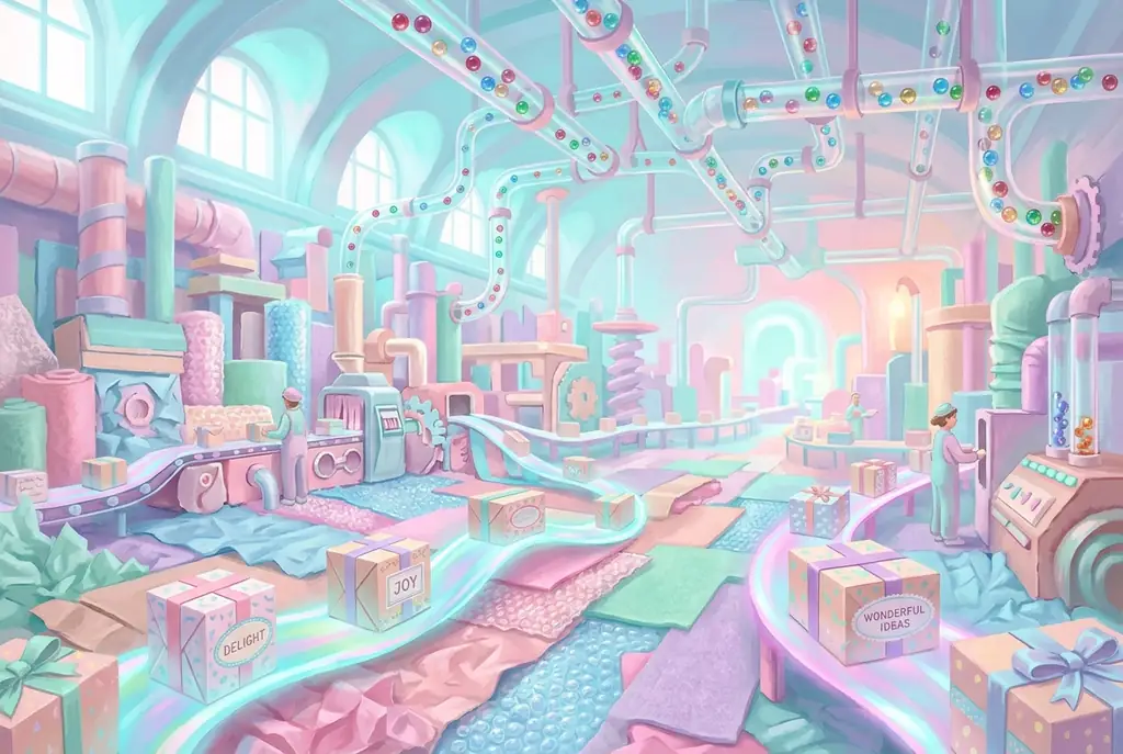 The magical pop factory floor